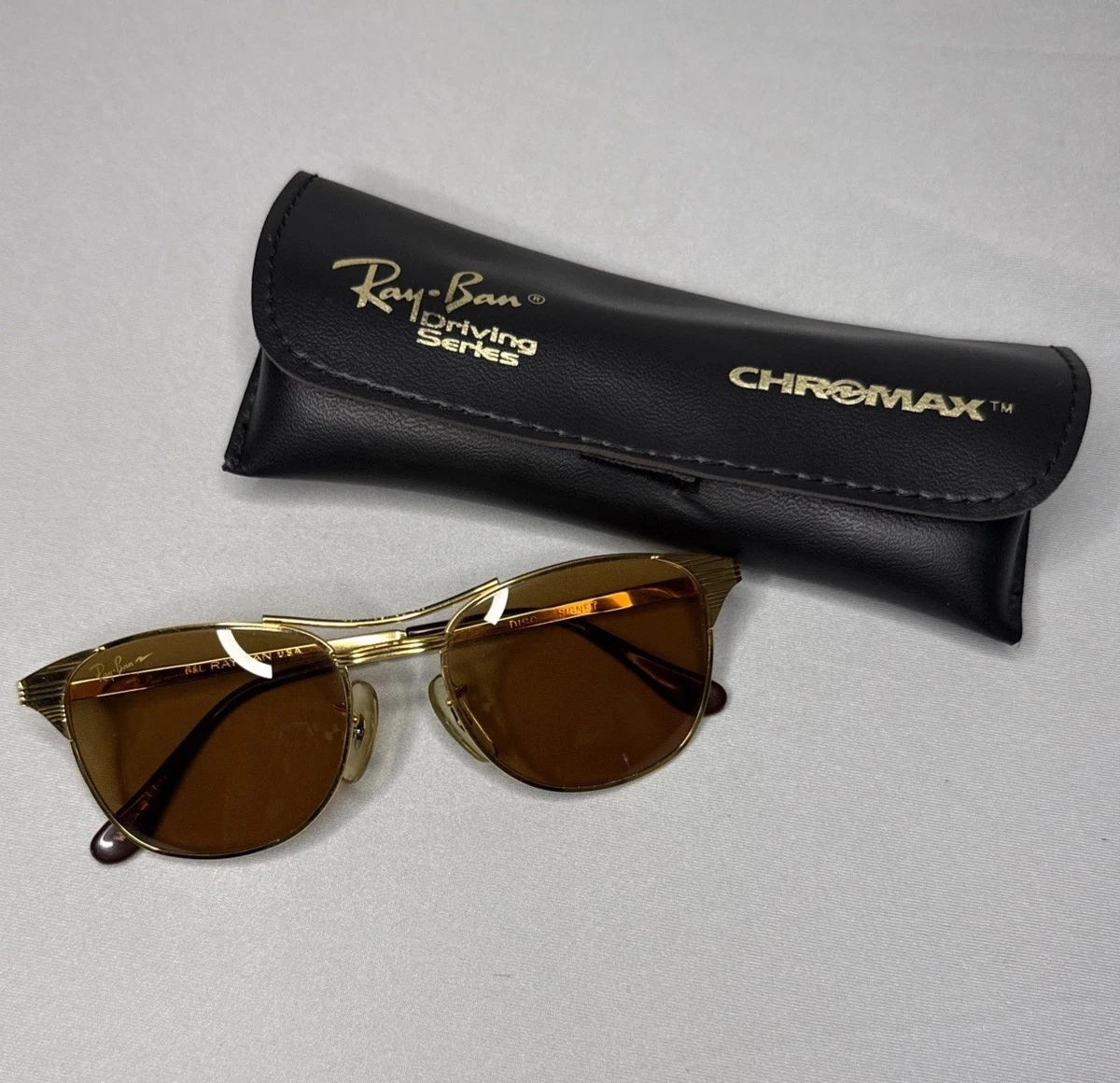 Ray-Ban Gold 1980s Vintage Sunglasses for sale | eBay