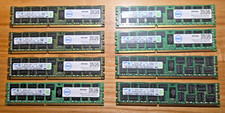 LOT of 8 Samsung 8GB 2Rx4 PC3L-12800R DDR3 ECC Server Memory Dell SNPRYK18C/8G