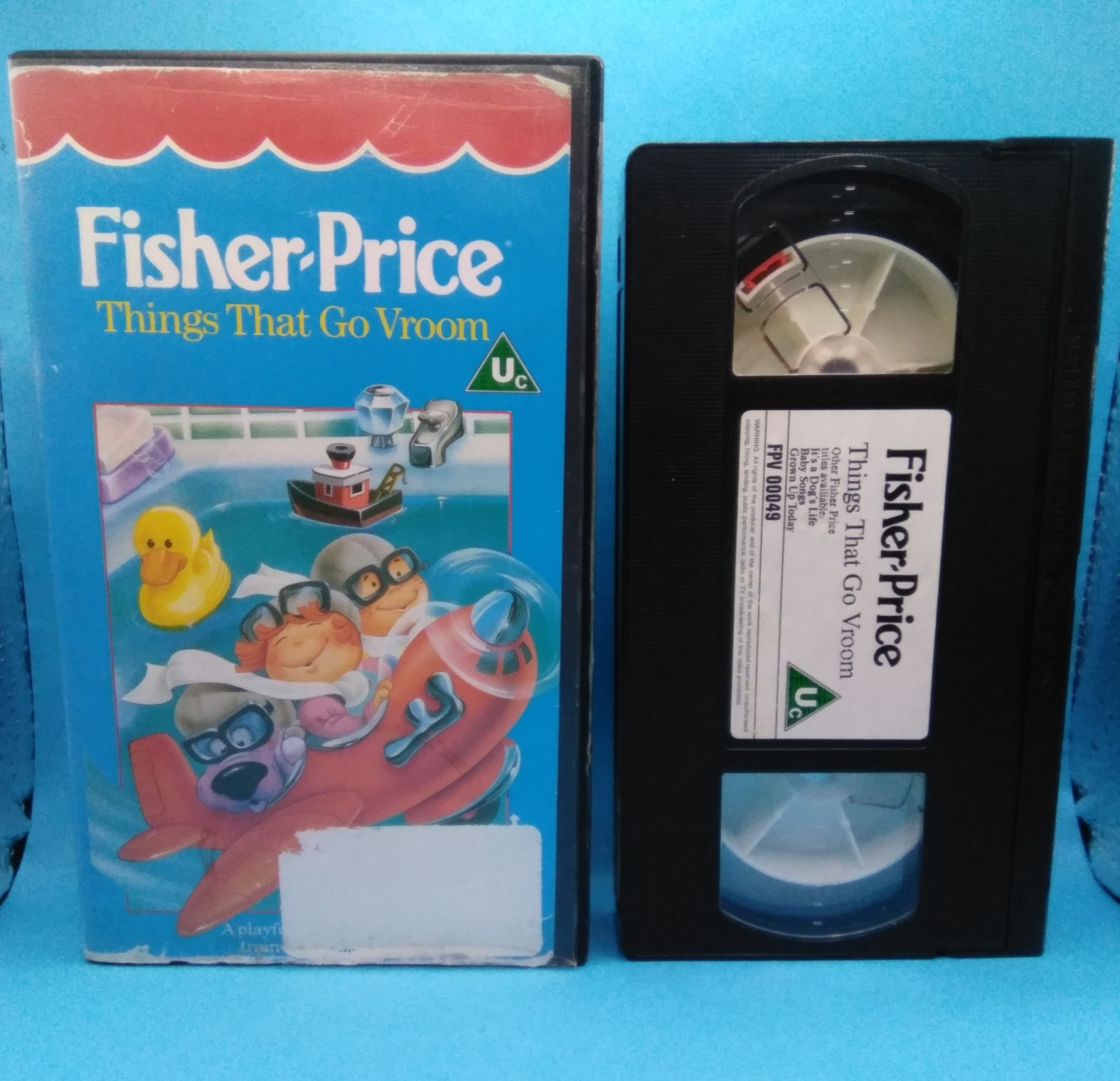 vhs - Fisher-Price Things That Go Vroom VHS Pal 1988 Rare Video Tape.