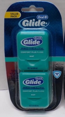 Original Oral-B Glide Pro-Health Comfort Plus Floss Mint 2 Pack Each
