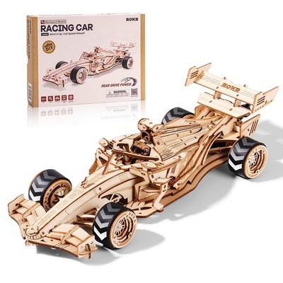 Rokr 3D Puzzle, Gleichungsrennen, bewegliches Modell mit Soundeffekten, 3D Holzpuz