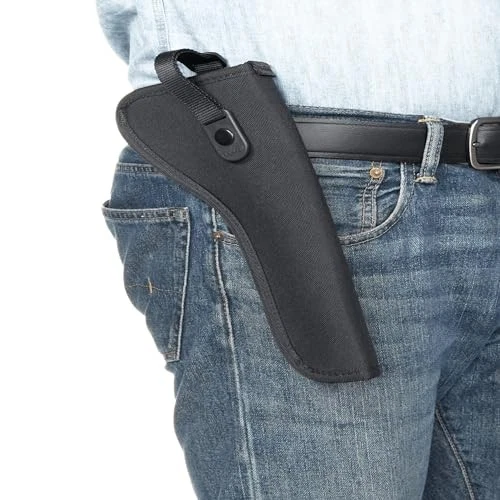 Funda revólver Allen Cortez doble acción para cinturón diestro negra Foto 2 de 4