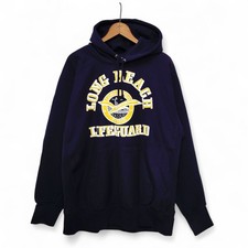 VTG 90s Long Beach NY Lifeguard Beach Patrol Weave Hoodie Mens Size XL NWOT NOS