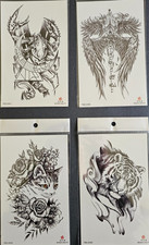 4 Sheets Premium Quality Middle Half Arm Temporary Tattoos For Men  Women 76