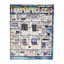 Vintage TigerDirect 2003 Catalog Retro PC Computer Tech Nostalgia Tiger Direct