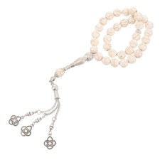 Stone Prayer Beads Bracelet Worry Beads Rosary -beads Bracelet with Tassel