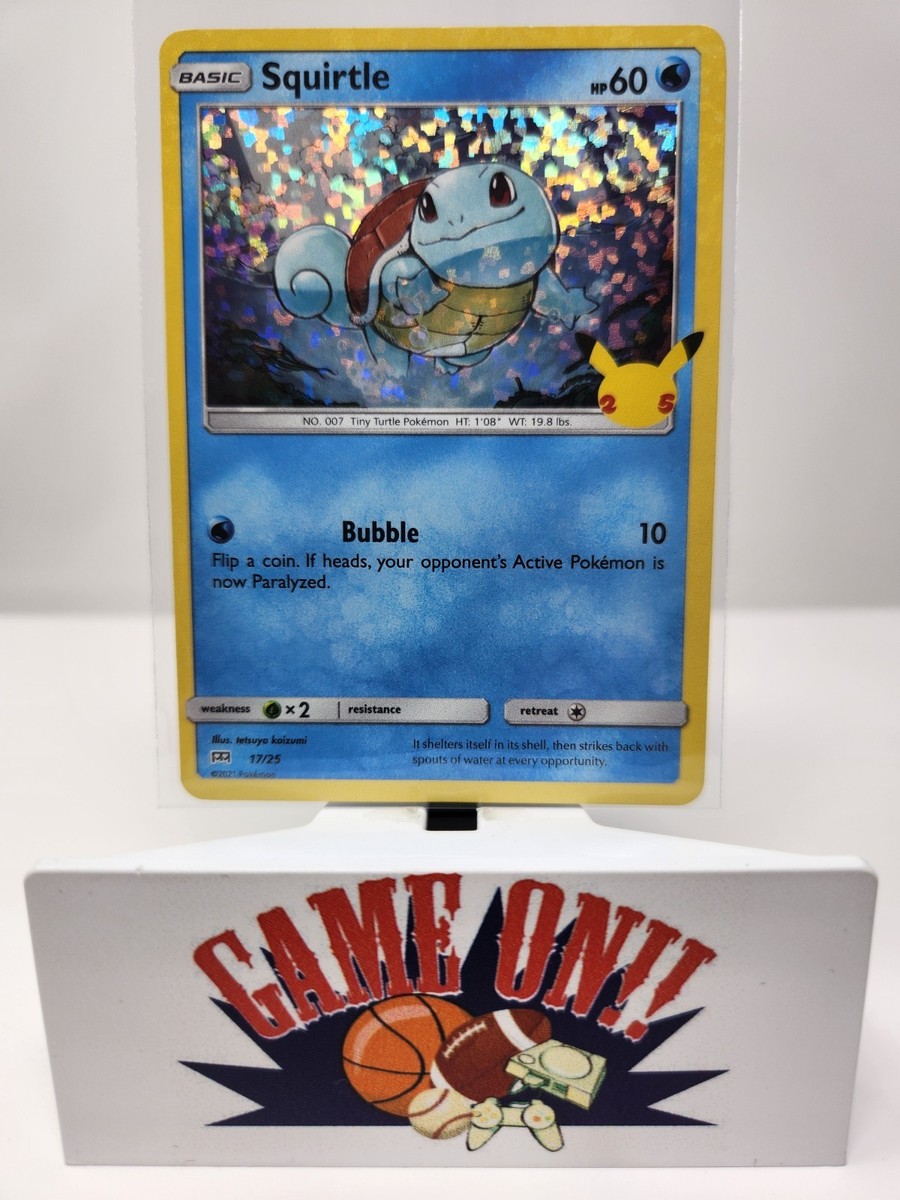 Pokemon Squirtle 17/25 2021 McDonald's Celebrations Promo Holo
