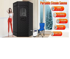 NEW IN BOX Portable Steam Sauna, 71x33x33, Pentagon, w/ steamers, High Temp