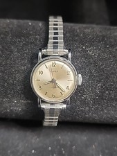Timex 17 Jewel West Germany Women  s Silver Tone Watch S1