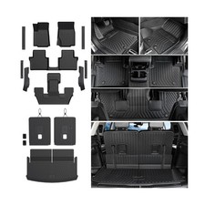 Floor Mats Cargo Mat for 2021-2025 2026 Jeep Grand Cherokee L w/Captain Chair...