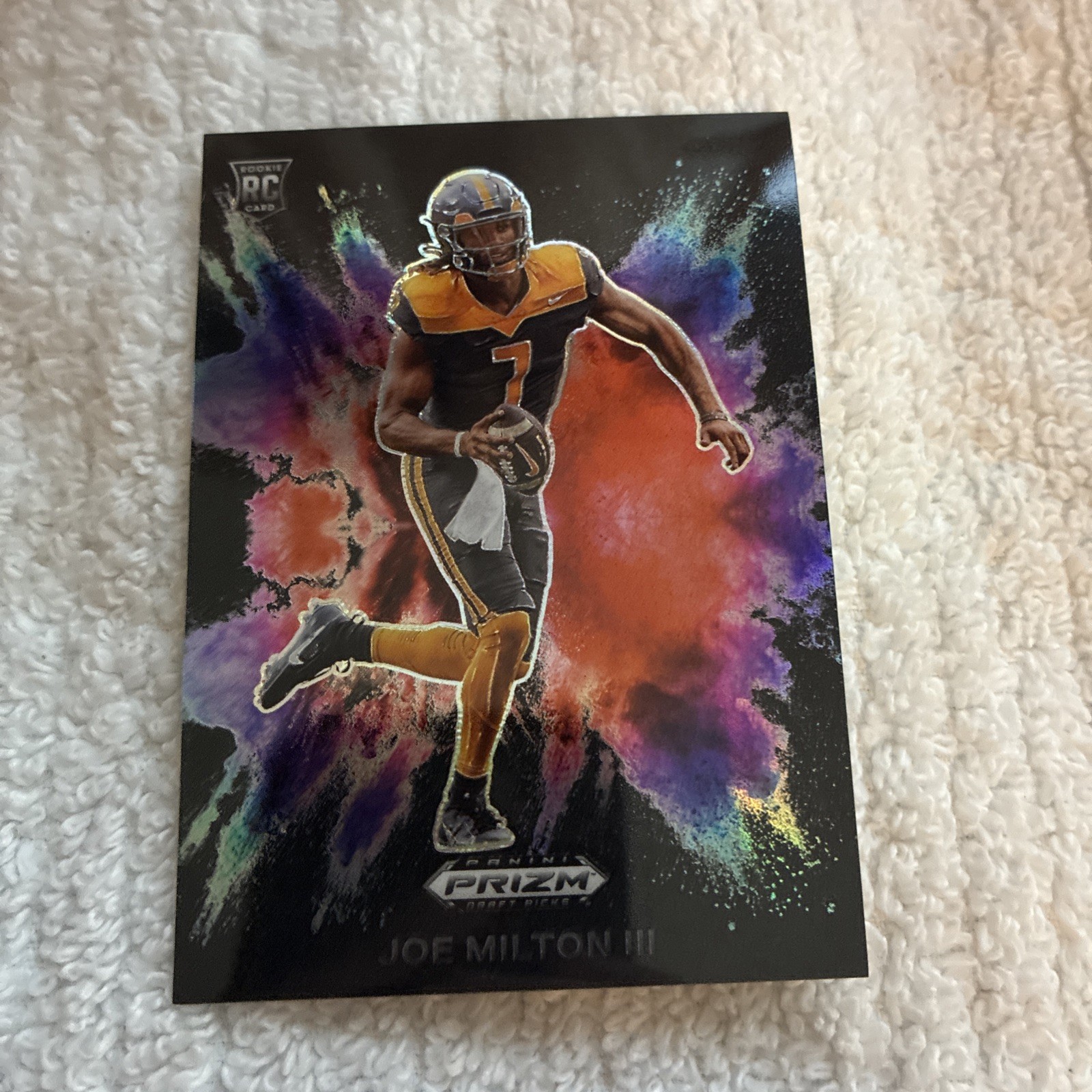 JOE MILTON III ROOKIE BLACK COLOR BLAST 2024 Prizm Draft Picks # CB-9 