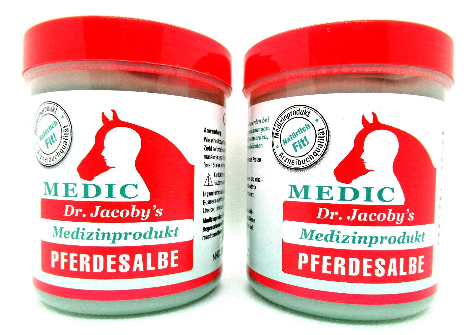 Dr. Jacoby´s original Pferdesalbe MEDIC Pferdebalsam Extra Stark 2x 350ml NEU
