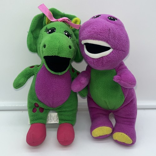 Barney & Baby Bop 8" Fisher Price Plush 2017 Stuffed Animals, Adorable! - Picture 6 of 8