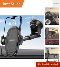 Suction Cup Phone Mount, Universal Phone Holders for Your Car Windshield/Dash...