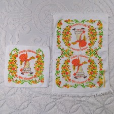 VTG Holly Hobbie Washcloth  Hand Towel Simple Pleasures Lifes Treasures Canon