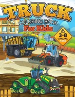 Truck Coloring Book For Kids | Gift Idea For Boys And Girls Ages 3-8! | Brooks