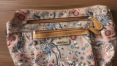 MultiSac Floral Purse Lightweight Shoulder Straps Zipper Pockets Roomy 