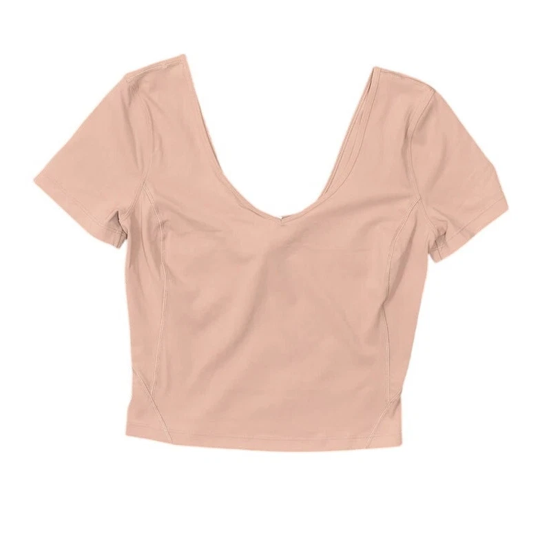 lululemon align v neck short sleeve nwt activewear shirt