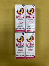 4 New iVIZIA Sterile Lubricant Eye Drops for Dry Eyes - 10mL Each Exp. 12/2027 