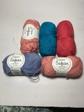 Drops Safran Cotton Yarn 100%  cotton YARN 50gr 1.8Oz 160 m  x 4 Mixed Color