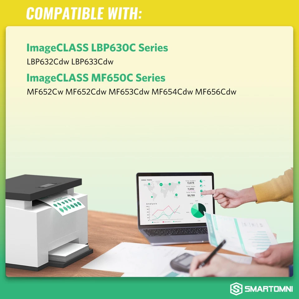 Картридж с тонером 067H совместимый сменный для Canon 67H MF656Cdw с чипом ЛОТ - Изображение 3 из 4