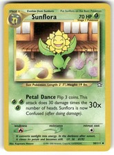 Sunflora 50/111 Uncommon Neo Genesis Pokemon Unlimited Near Mint