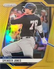 2025 Panini Prizm #96 Spencer Jones Gold Prizms /10