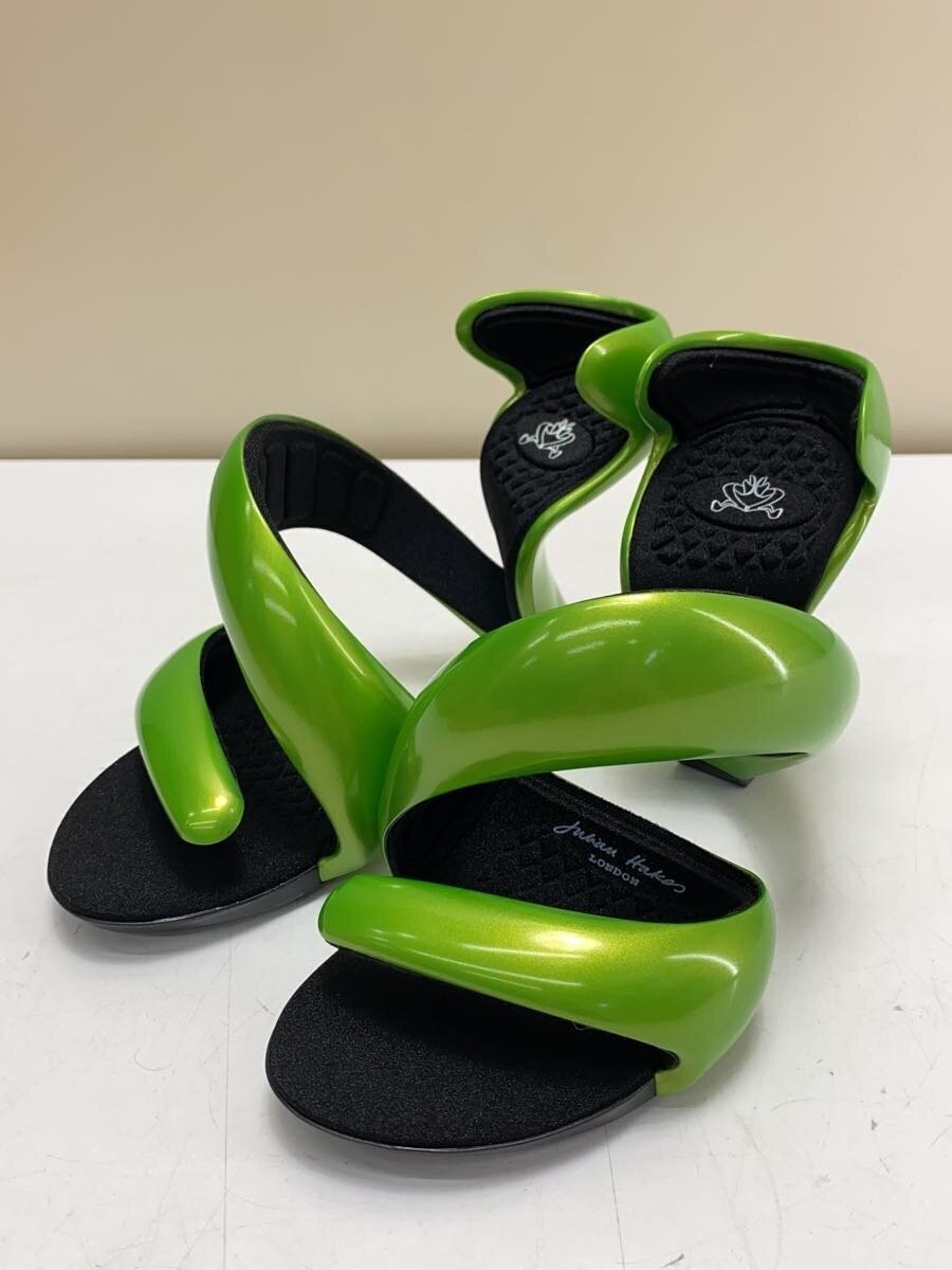 Julian Hakes Mojito Green Black Heels Sandals Size 35 US5 | eBay