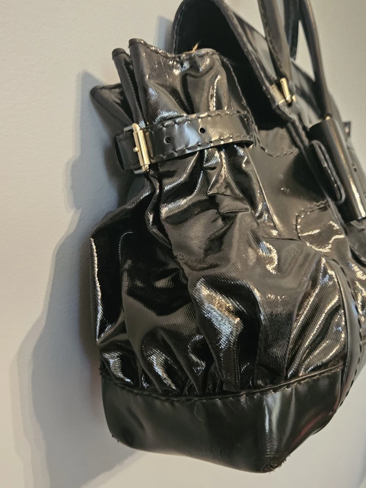 古驰漆皮黑色Queen Bow手提包单肩包钱包 — 第 4/4 张图片