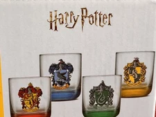 Harry Potter House Pride Glasses Set Of 4 Joy Jolt 10 Oz
