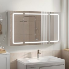 EUGAD Spiegelschrank f&uuml;r Badzimmer 1 Spiegelt&uuml;r 3 einstellbare Farbtemperaturen