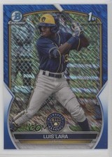 2023 Bowman Chrome Prospects Blue Shimmer Refractor /150 Luis Lara #BCP-100 0f5p