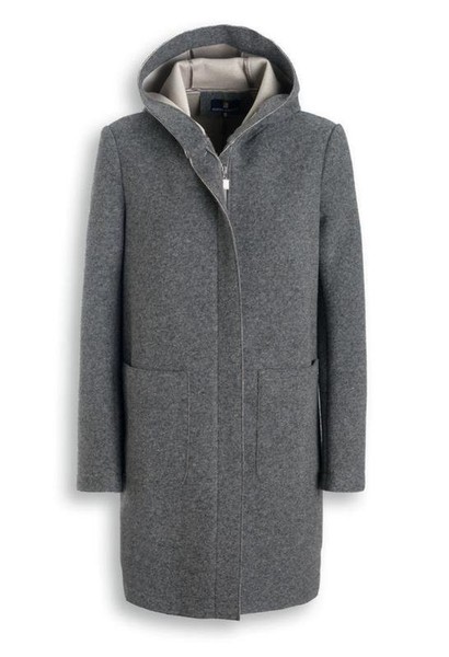 Women Peserico Coat Grey Wool 38