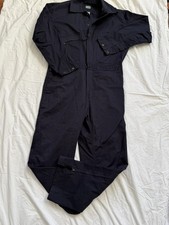Key Brand Deluxe Long Sleeve Cotton Coveralls Navy, Regular Good Condition