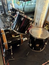 HiPercussion serie Export Rock nera Meazzi Drums Batteria Hollywood Vintage Set