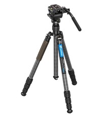 Leofoto LX-254CT/BV-5B Reversible Travel Tripod w/ Bino Fluid : LX-254CT BV-5B