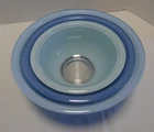 Pyrex Moody Blues Mixing Bowls Clear Bottoms  322, 323, & 325 set of 3