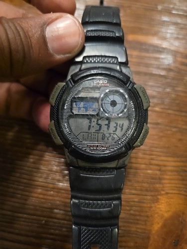Casio AE-1000W Digital Wristwatch Module 3198 World Time WR100M – Used - Picture 5 of 7