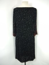 Gianni Versace Vintage Evening Dress F/W 1999 Black Devore Velvet Size 12-14