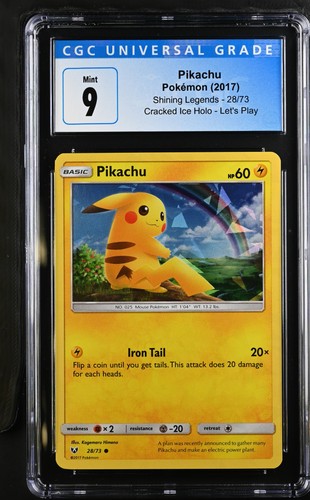 Pikachu graded CGC 9 for sale on eBay