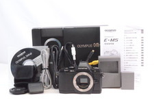 Used Olympus OM-D E-M5 Mirrorless Camera Body Elite Black w/ BOX Junk as is...