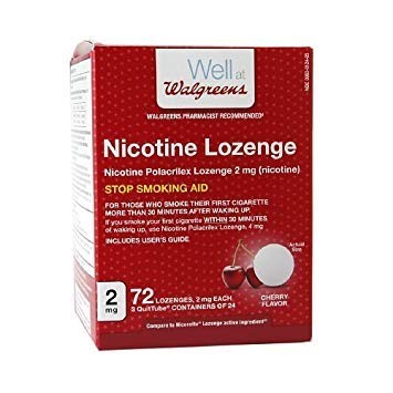 2mg Cherry Nicotine Lozenge 72 Count Pack Quitting Aid
