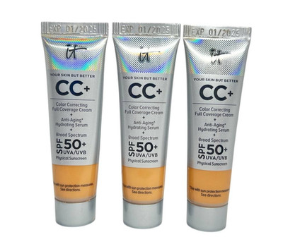 IT Cosmetics Your Skin But Better CC+ Cream SPF 50+   Rich Light 10W   Lot of 3