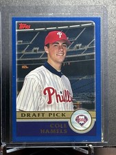 2003 Topps #671 Draft Pick Cole Hamels RC Philadelphia Phillies Base Rookie Card. rookie card picture