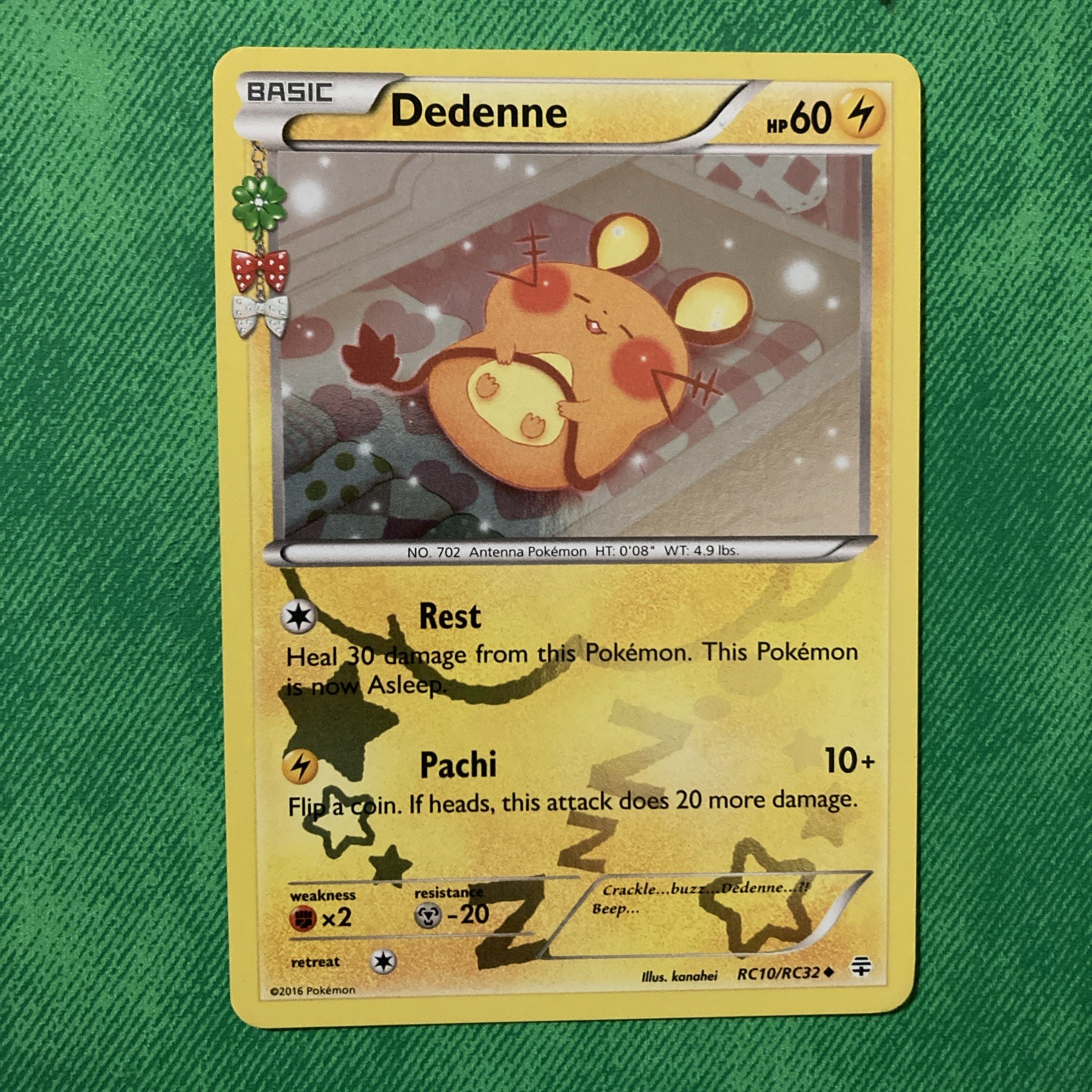Dedenne RC10/RC32 (NM) -  XY Generations: Radiant Collection Holo Pokemon TCG