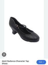 Capezio Radiance CG094 Character Tap Black Size 9.5 Women s New In Box