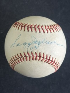 Reggie Jackson HOF A's Yankees Signed OAL Baseball AUTO PSA COA