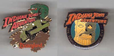 1998 Disneyland Land Series Indiana Jones Adventure 2 Pins