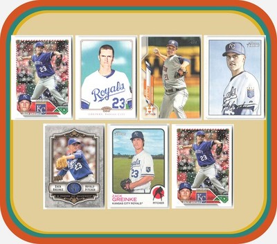Zack Greinke 7 Card Baseball Lot Topps Heritage Holiday Bowman Royals Astros