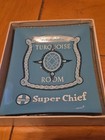 VINTAGE SANTA FE SUPER CHIEF TURQUOISE ROOM GLASS TRAY / ASHTRAY WITH BOX — photo 1